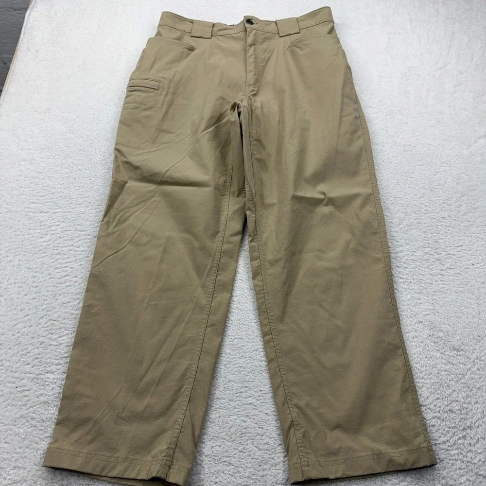 Duluth‎ Trading Co Mens Lx30 Tan Nylon Spandex Cargo Utility Pants
